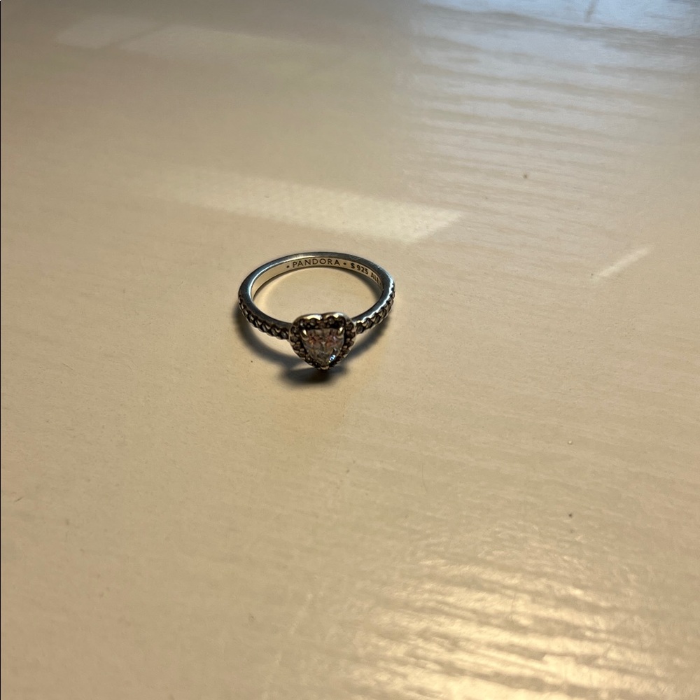 Pandora Silver Heart Ring